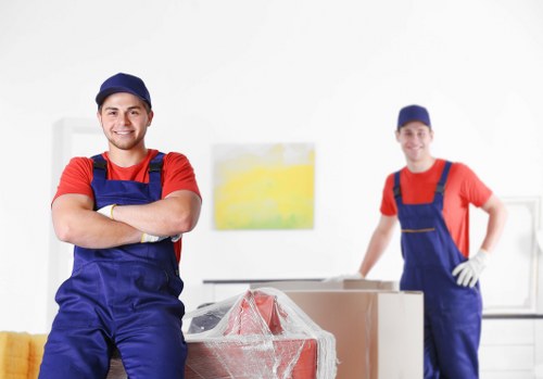 Man with van service booking and moving terms