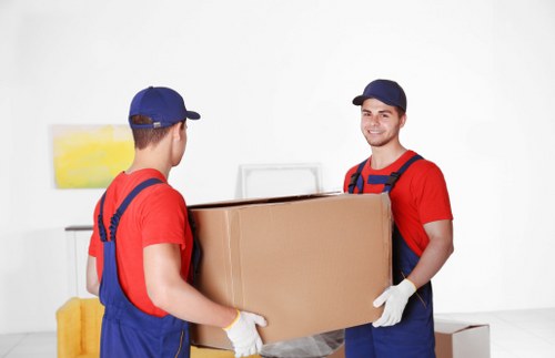 Team member reviewing safety checks before a move