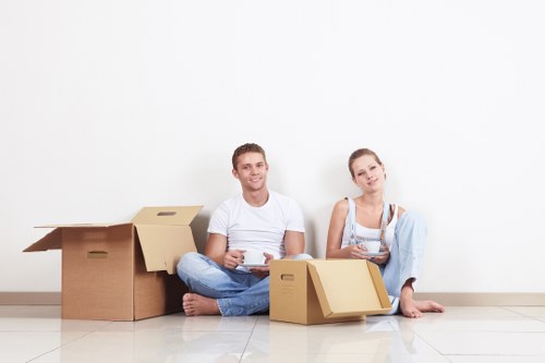 Careful loading of furniture during a Catford house move