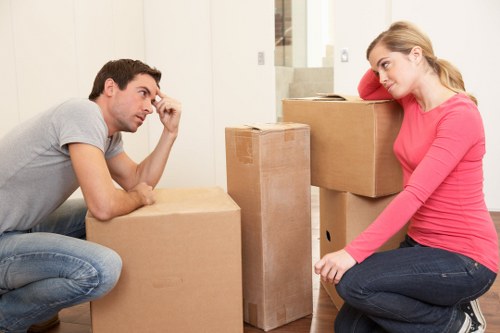 Local moving truck handling a flat or office relocation in Catford
