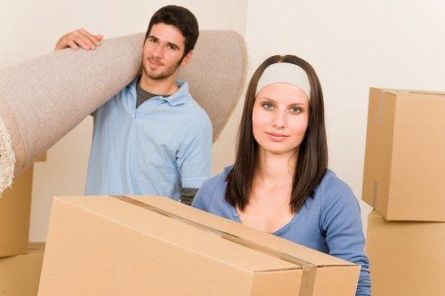 Careful furniture handling during a home move in Catford